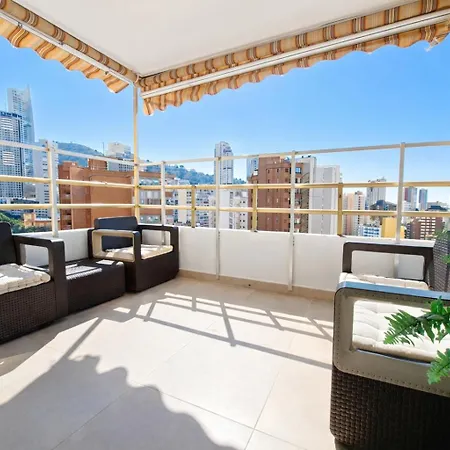 Super Two-room With Terrace And Pool 公寓 貝尼多姆