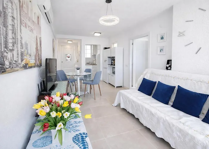 公寓 Super Two-room With Terrace And Pool 貝尼多姆