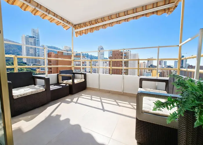 Super Two-room With Terrace And Pool 公寓 貝尼多姆